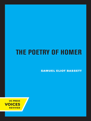 cover image of The Poetry of Homer